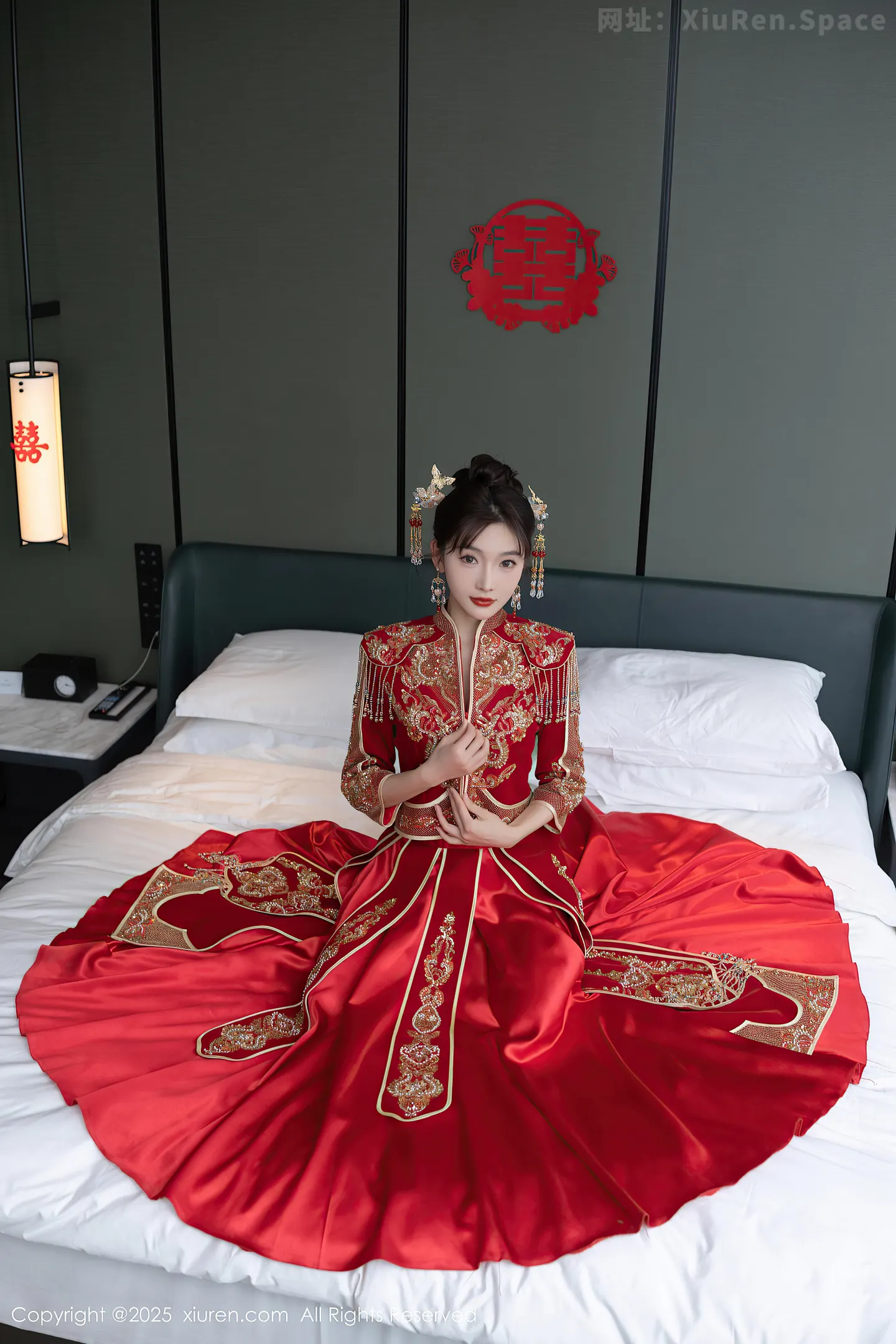 图片[6]-[XiuRen秀人网] VOL.9770 模特陆萱萱性感新娘装露红色内衣配超薄肉丝秀柔美身材诱惑写真82P-秀人网官方网站